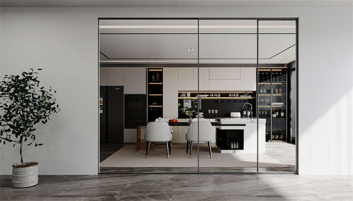 威尼斯口袋门正面场景图